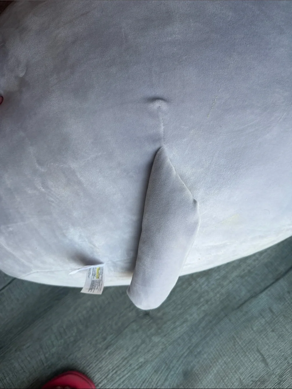 Squishmallows Milo Elephant Plush - Light Gray with Pastel Rainbow Accents